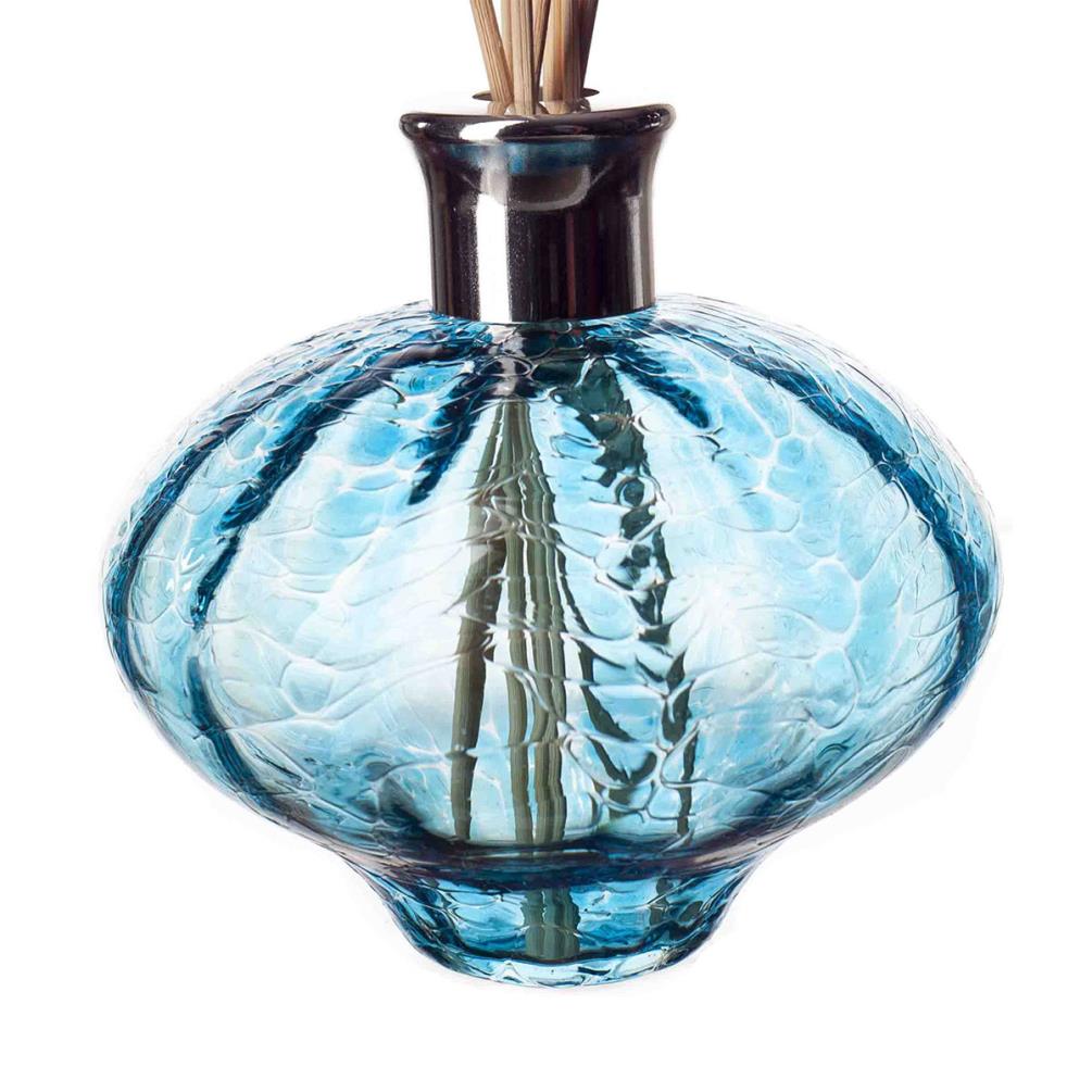 Amelia Art Glass Optic Turquoise Oval Reed Diffuser Extra Image 1